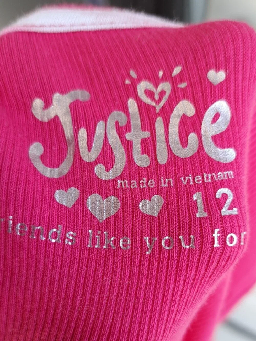 Justice Hot Pink Sequin 'Dance Team' Tank Top